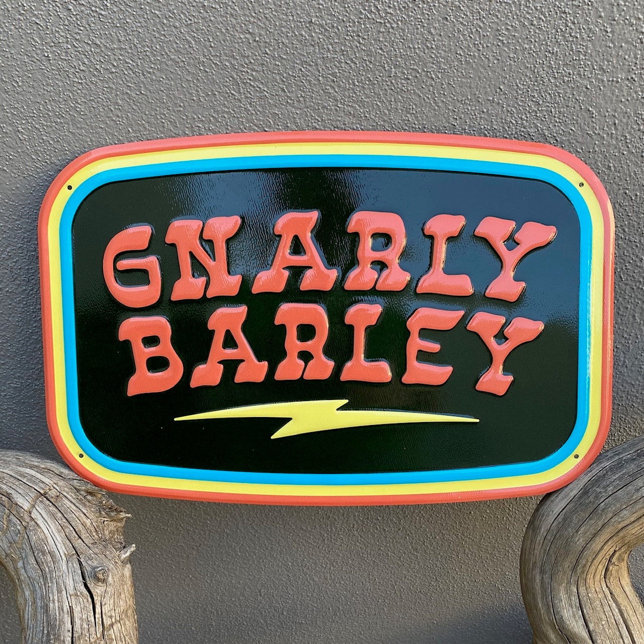 Gnarly Barley Brewing Co Tin Tacker Metal Beer Sign