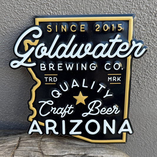 Arizona State Shaped Mini Tin Tacker from Goldwater Brewing Co