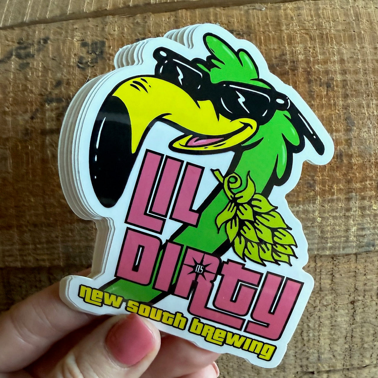 Lil Dirty from New South Brewing Co Sticker