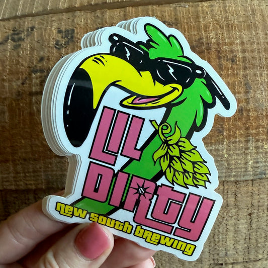Lil Dirty from New South Brewing Co Sticker