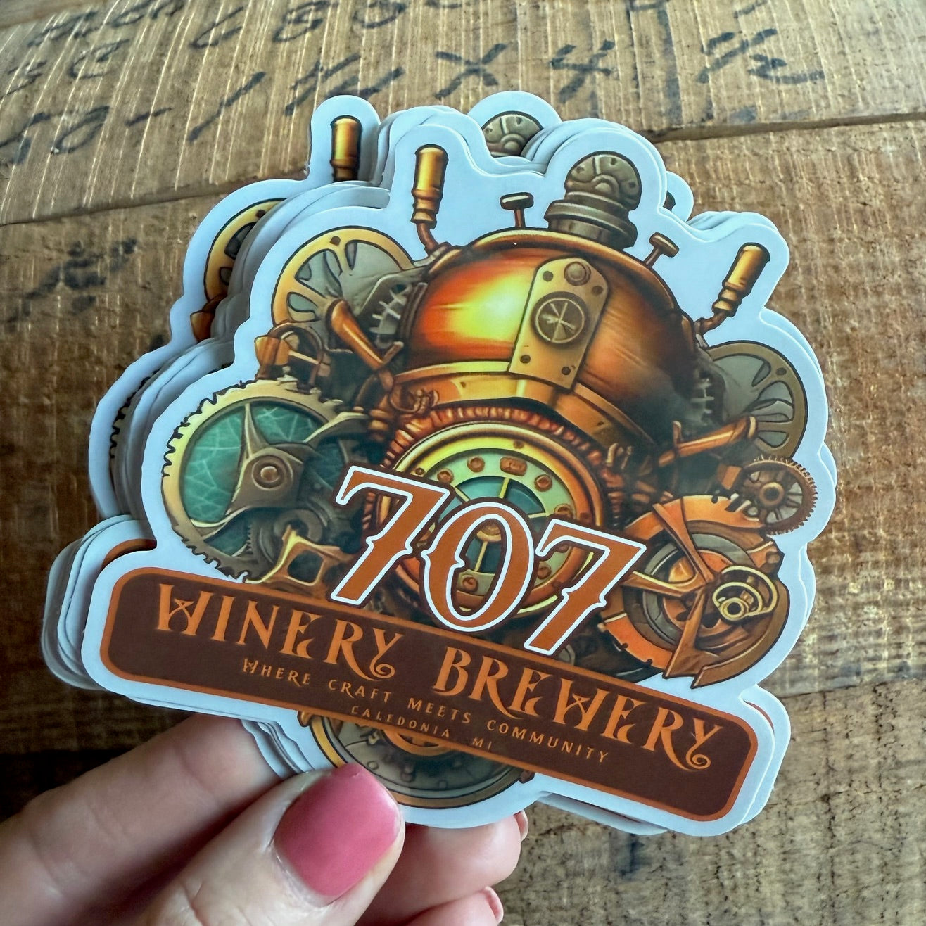 707 Winery & Brewery Sticker