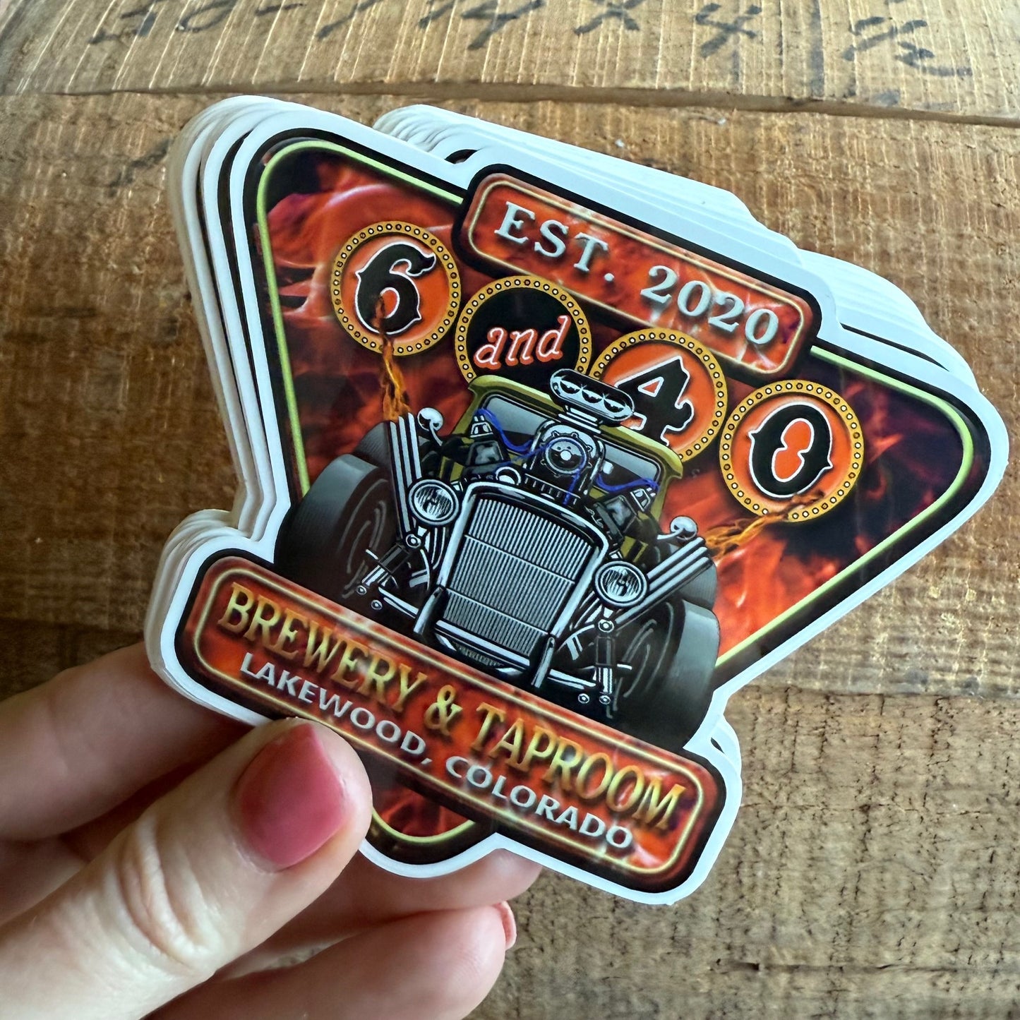 6 & 40 Brewery & Taproom Brewery Sticker