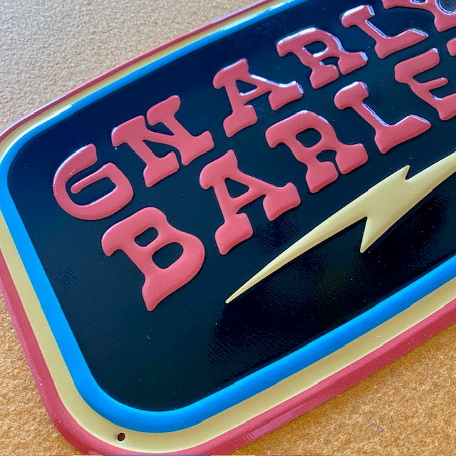 Gnarly Barley Brewing Co Tin Tacker Metal Beer Sign