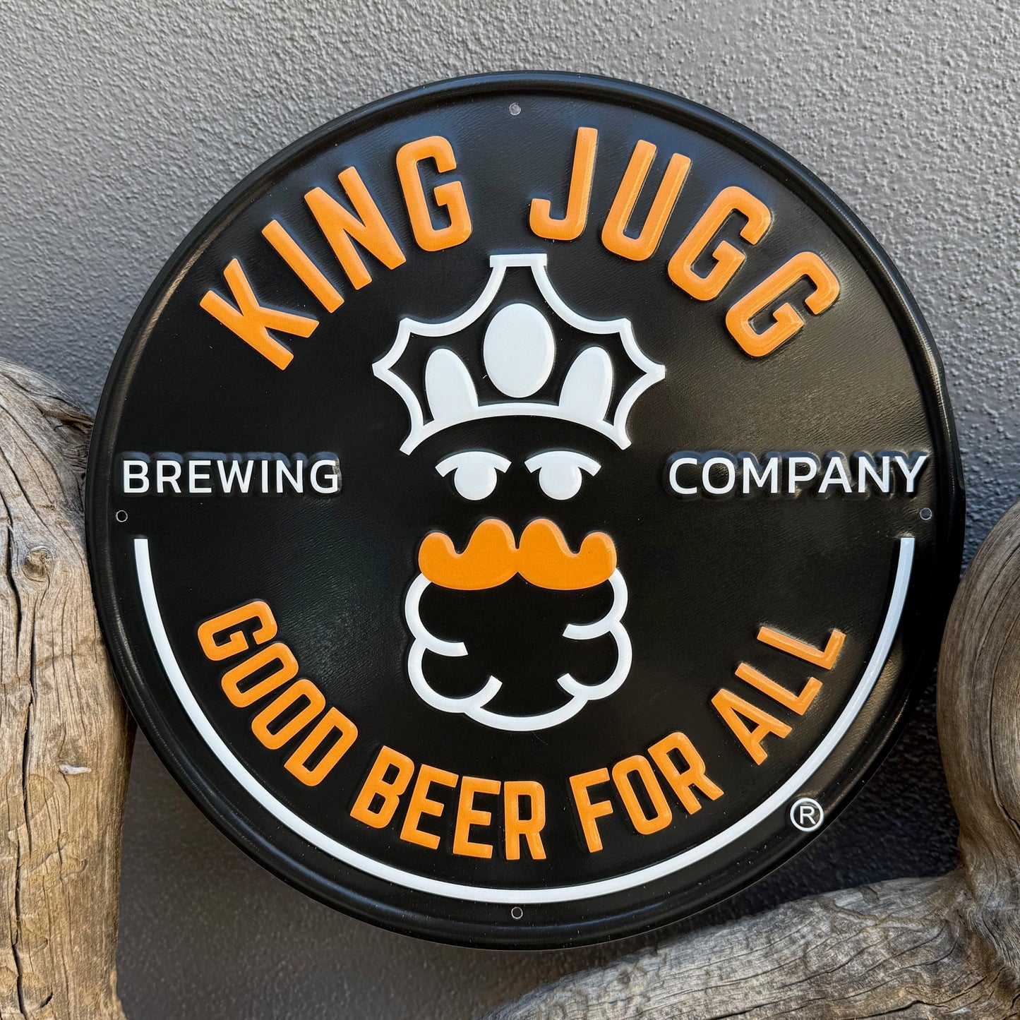 King Jugg Brewing Co Collectible Tin Tacker Metal Beer Sign