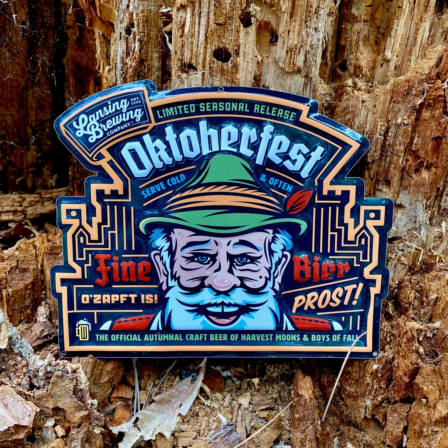 Oktoberfest Mini Tin Tacker from Lansing Brewing Co