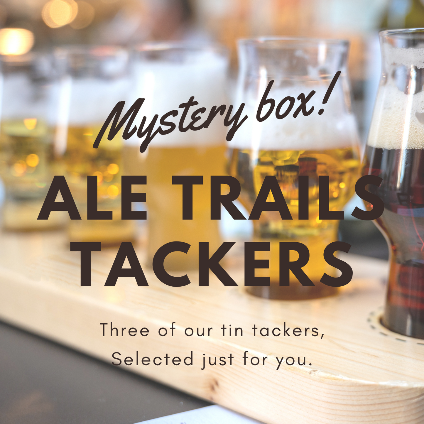 Ale Trails Tin Tackers Mystery Box: Set of 3 Collectible Beer Signs