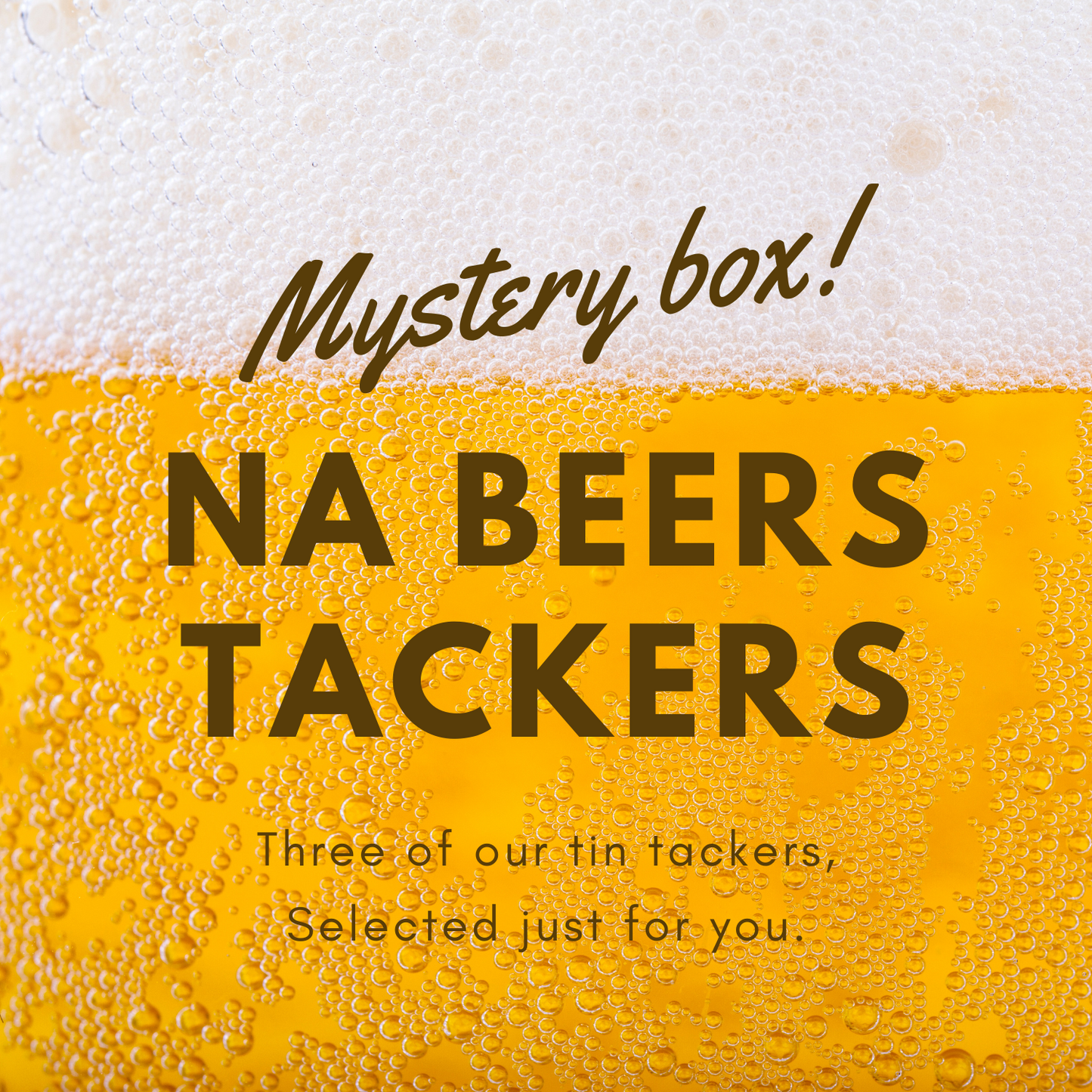 NA Non Alcohol Beers Tin Tackers Mystery Box: Set of 3 Collectible Beer Signs
