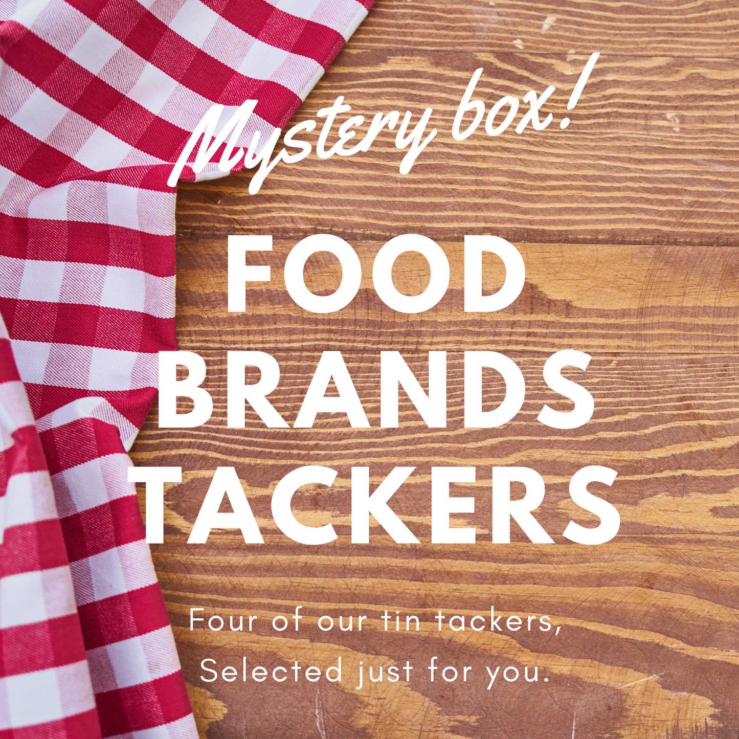 Food Brands Tin Tackers Mystery Box: Set of 4 Collectible Signs