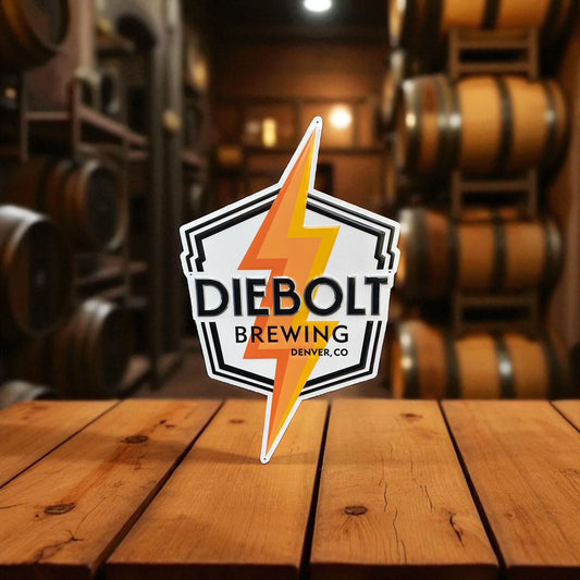 Diebolt Brewing Co Tin Tacker Metal Beer Sign