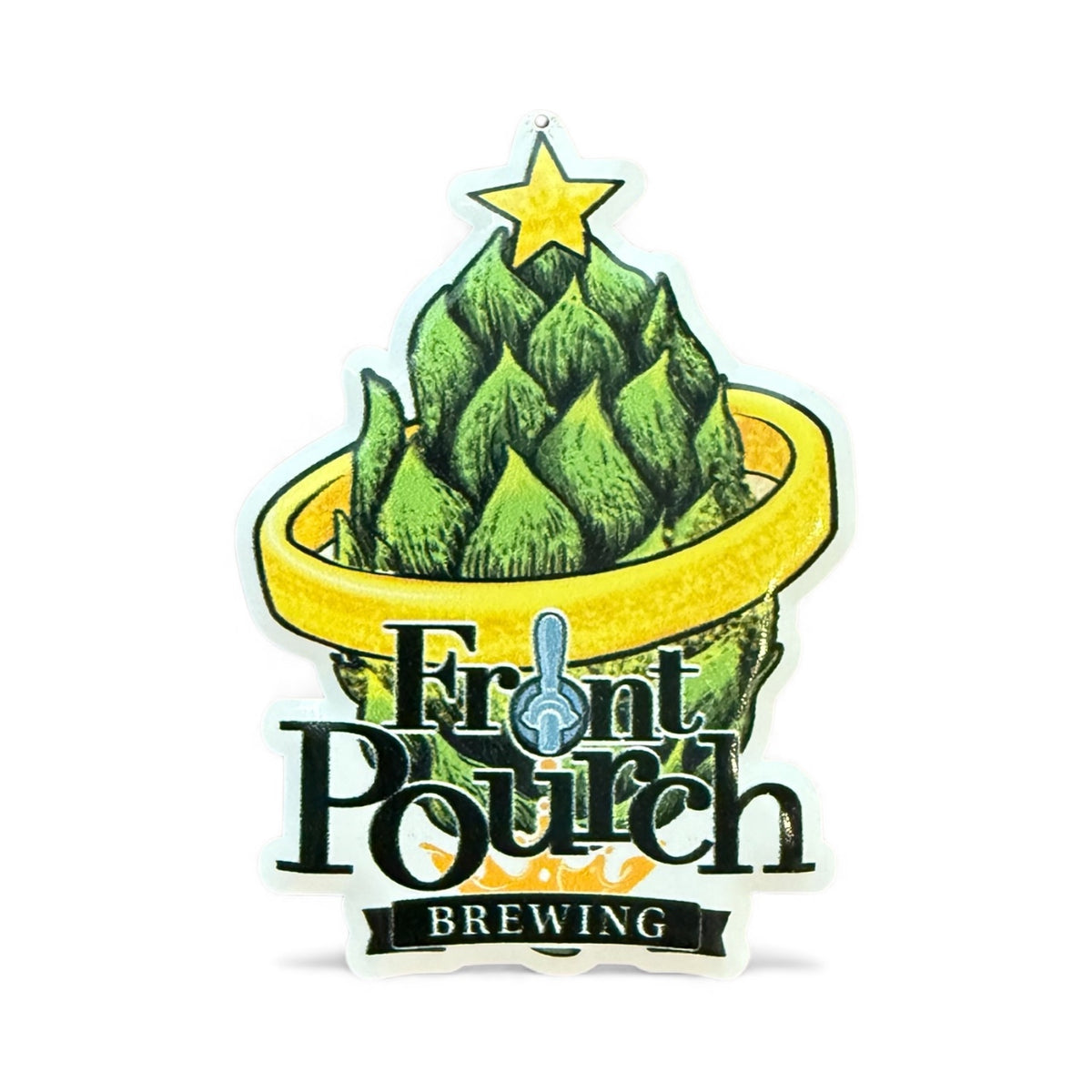 Front Pourch Brewing Co Collectible Holiday Ornament Tacker