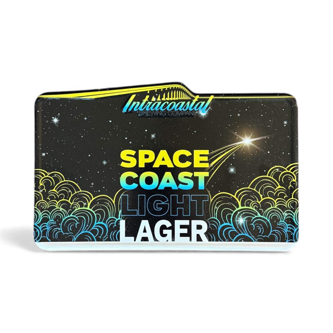 Intracoastal Brewing Co Space Coast Collectible Tin Tacker Metal Beer Sign