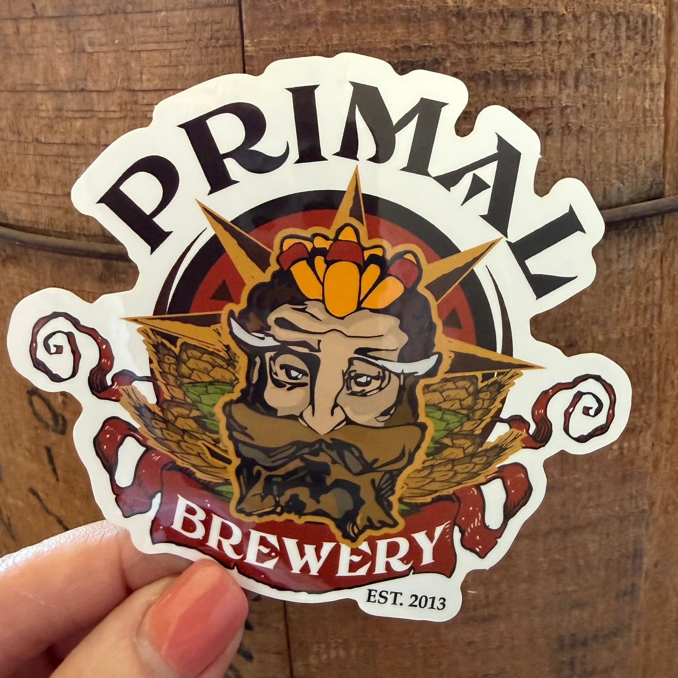 Primal Brewery Collectible Beer Sticker