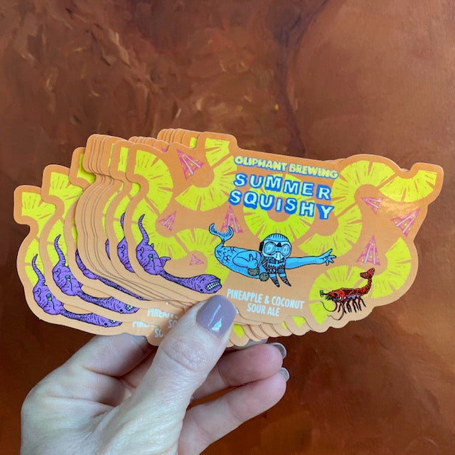Summer Squishy from Oliphant Brewing Co Sticker