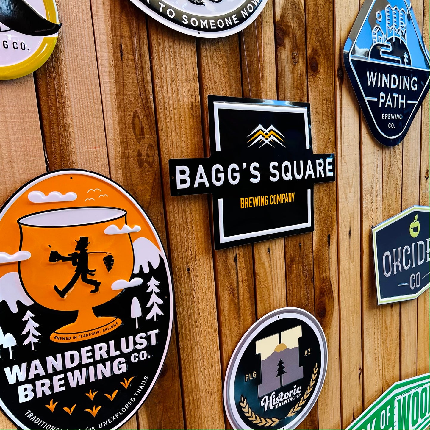 Wanderlust Brewing Co Tin Tacker Metal Beer Sign
