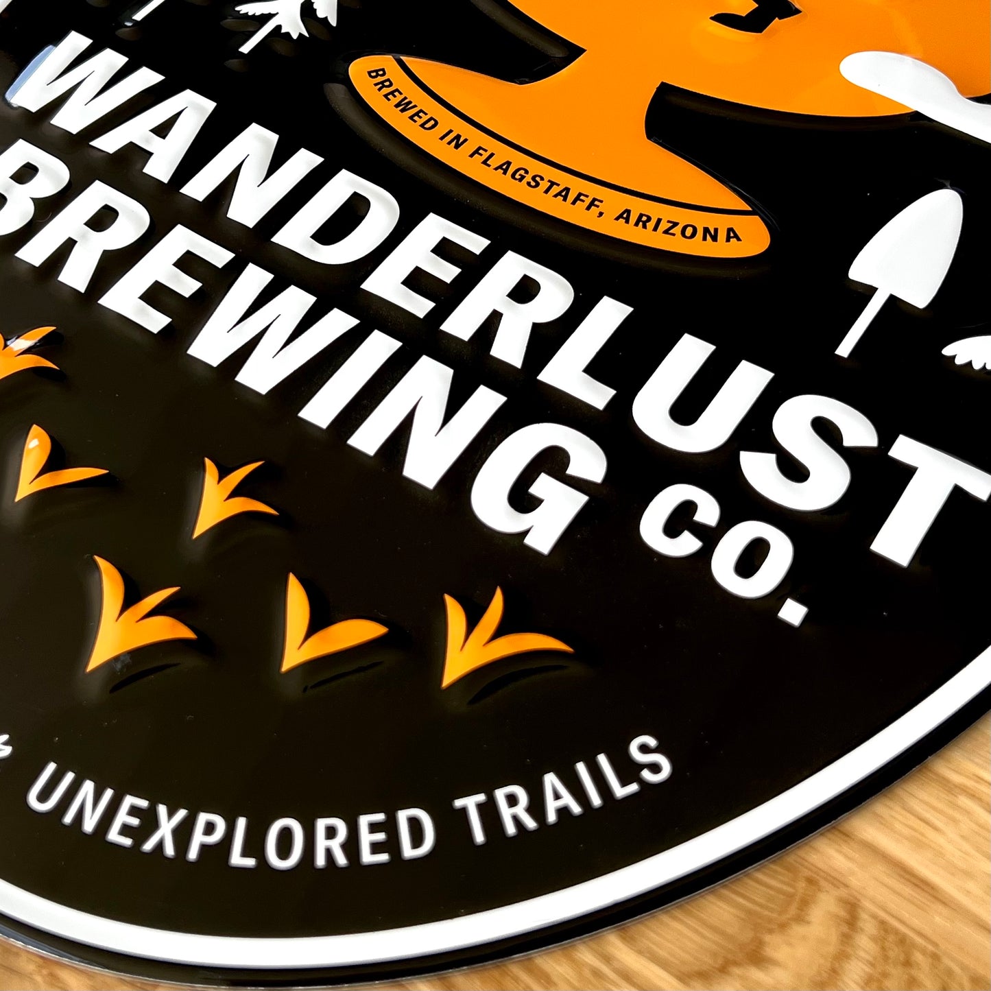 Wanderlust Brewing Co Tin Tacker Metal Beer Sign