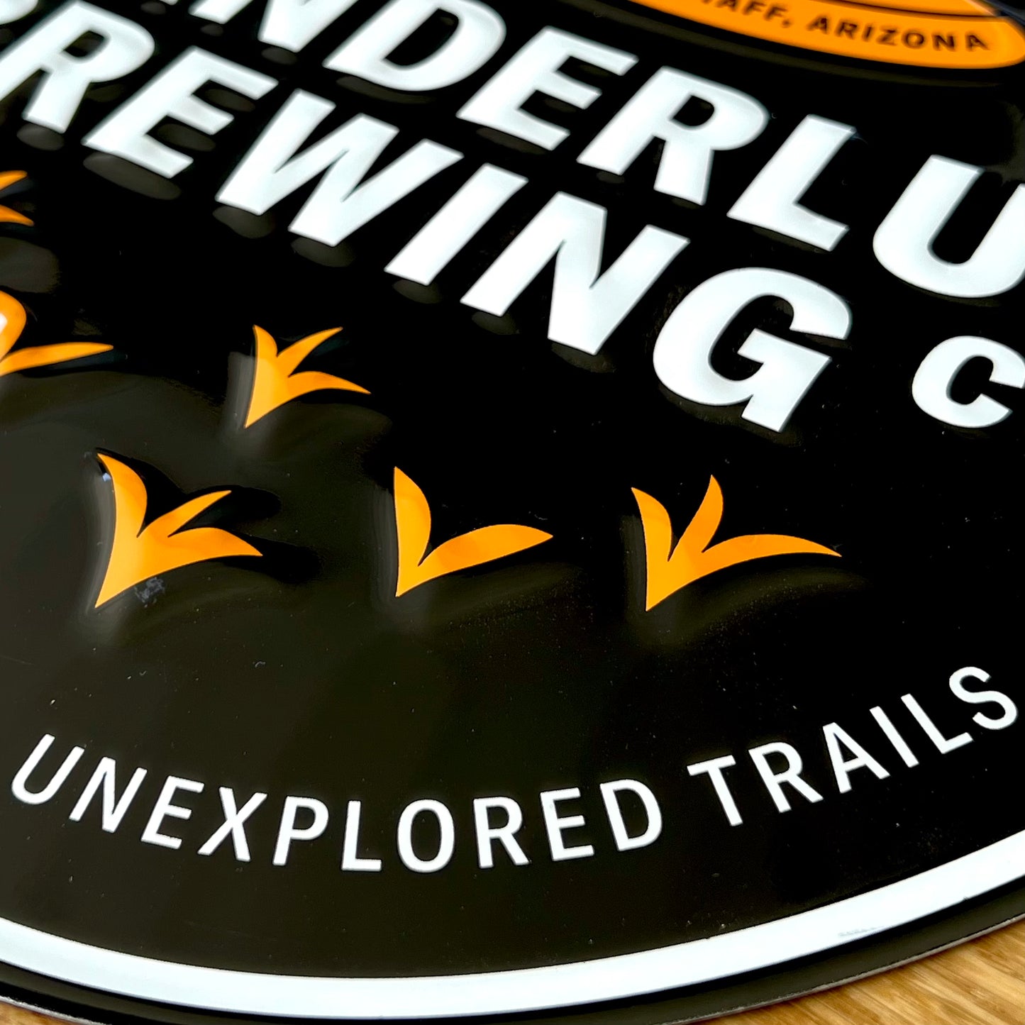 Wanderlust Brewing Co Tin Tacker Metal Beer Sign