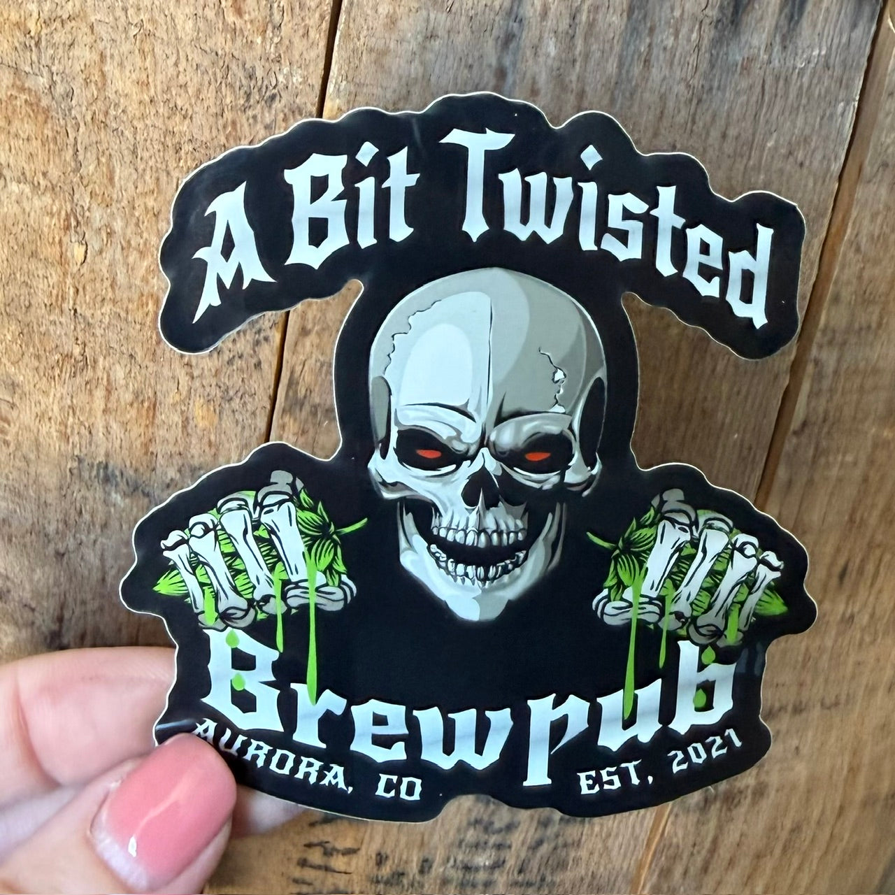 A Bit Twisted Brewpub Collectible Beer Sticker