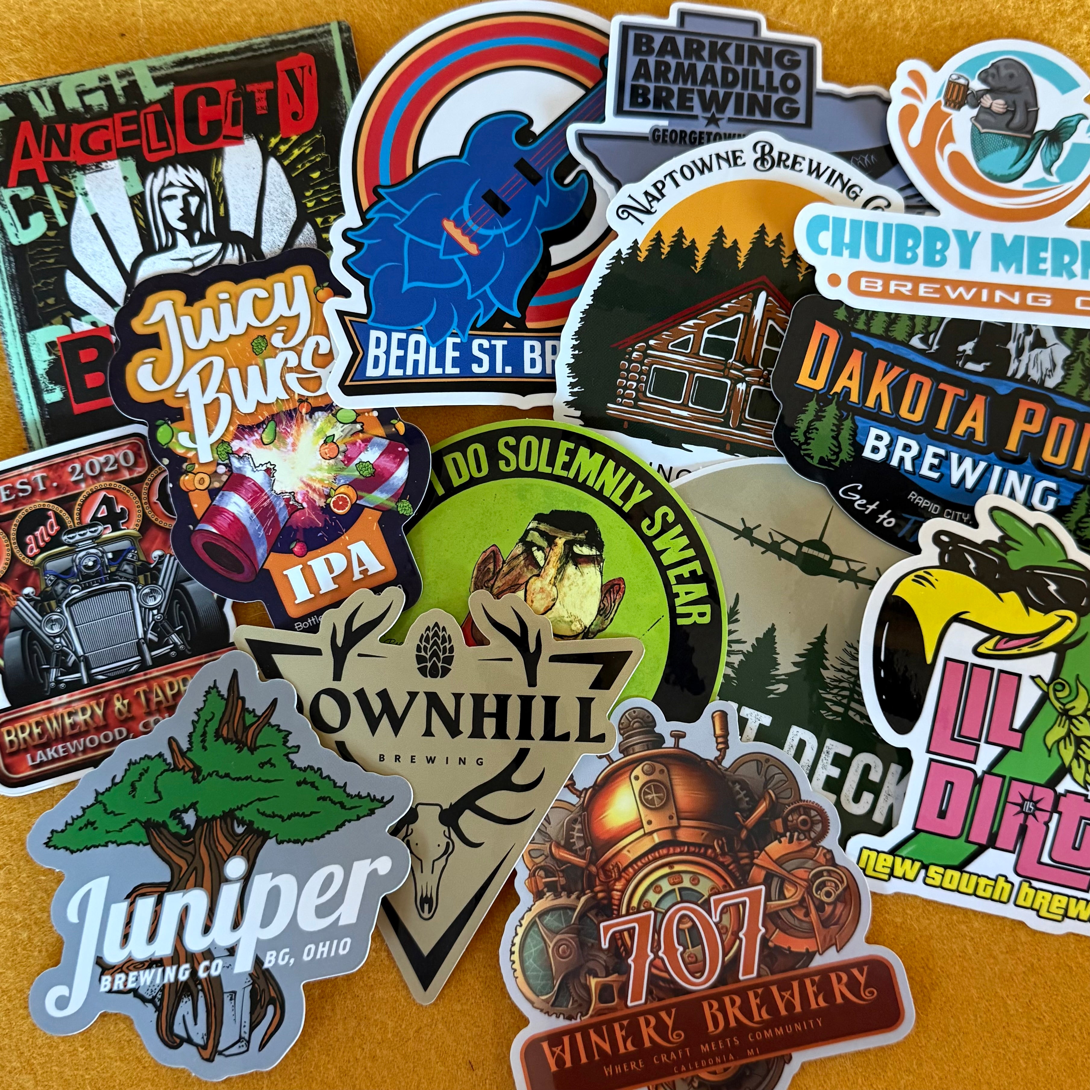 Best Selling Brewery Sticker Pack - Pack of 14 – Tin Tackers