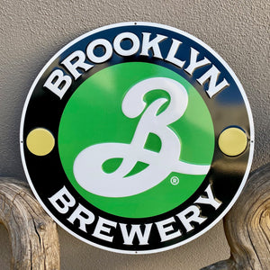 Brooklyn Brewery Tin Tacker Metal Beer Sign