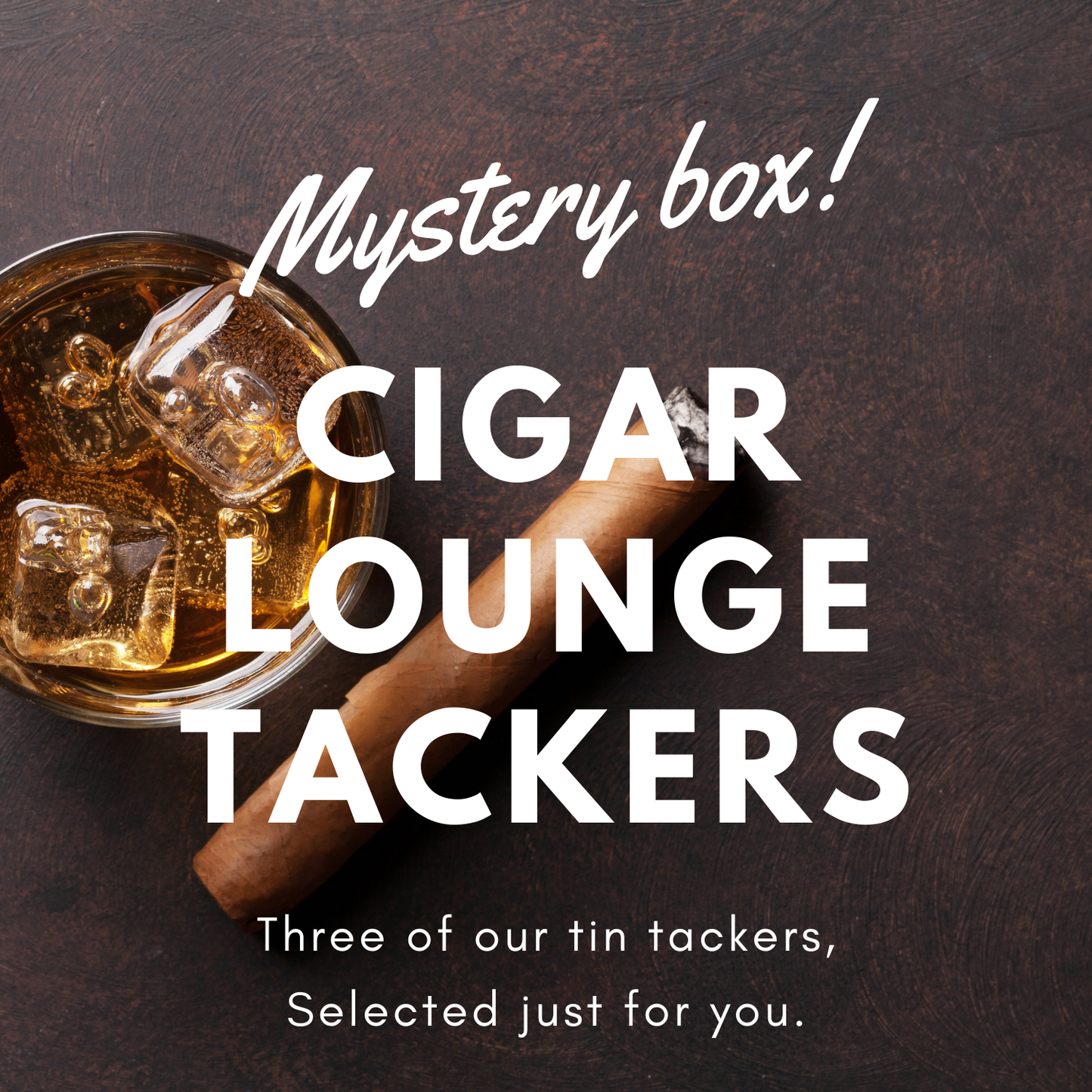 Cigar Lounge Tin Tackers Mystery Box: Set of 3 Collectible Signs