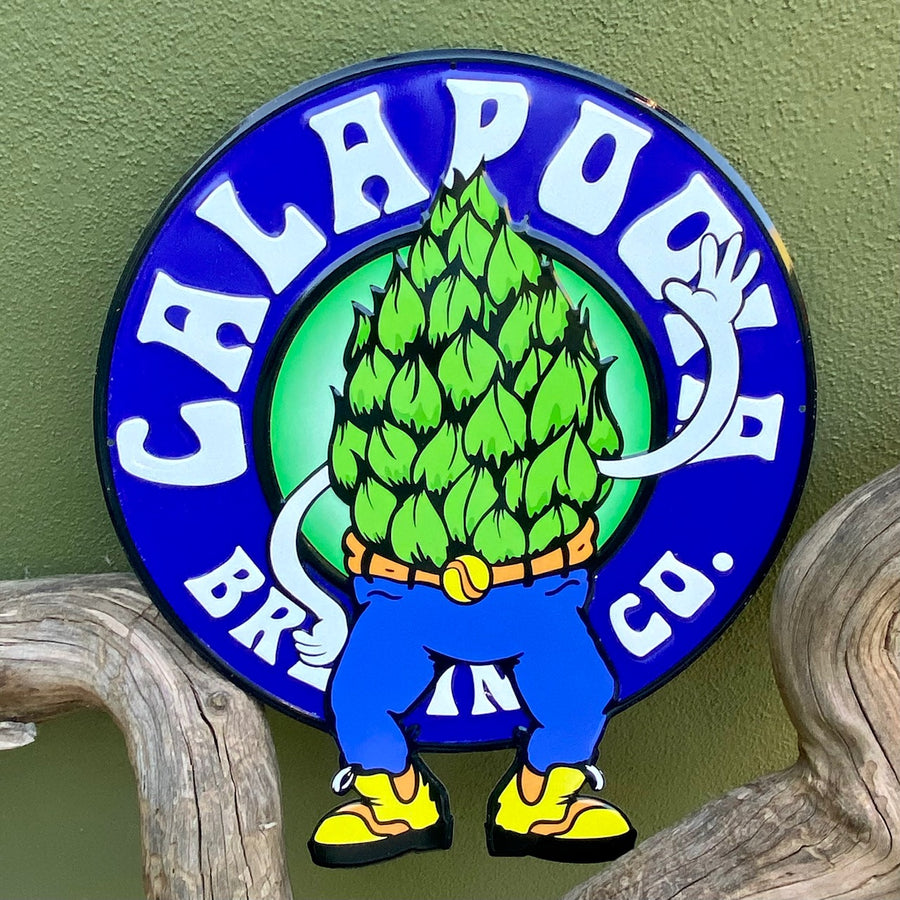 Set of 5 Crazy About Hops Beer Signs Tin Tackers
