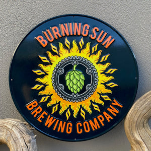 Set of 3 California Craft Beer Signs Tin Tackers