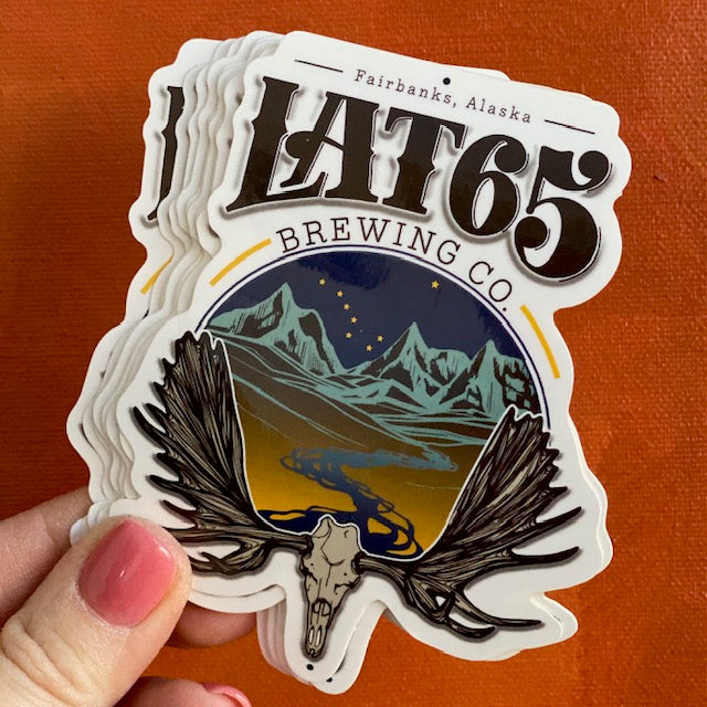 Lat 65 Brewing Co Brewery Sticker