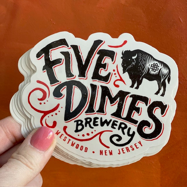Five Dimes Brewing Co Brewery Sticker