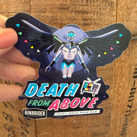 Kinkaider Brewing Co Death From Above Collectible Beer Sticker