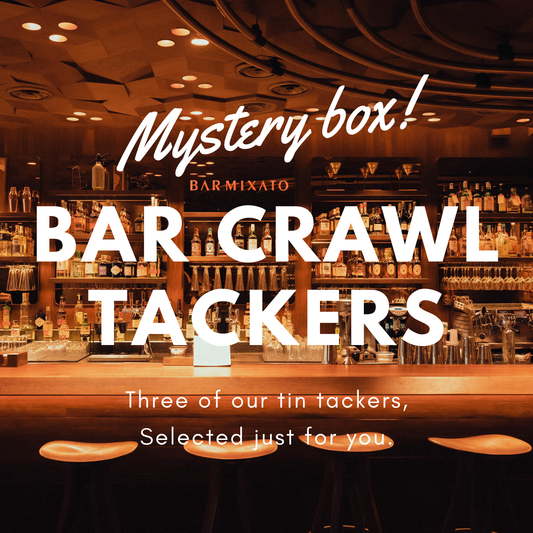 Bar Crawl Tin Tackers Mystery Box: Set of 3 Collectible Signs