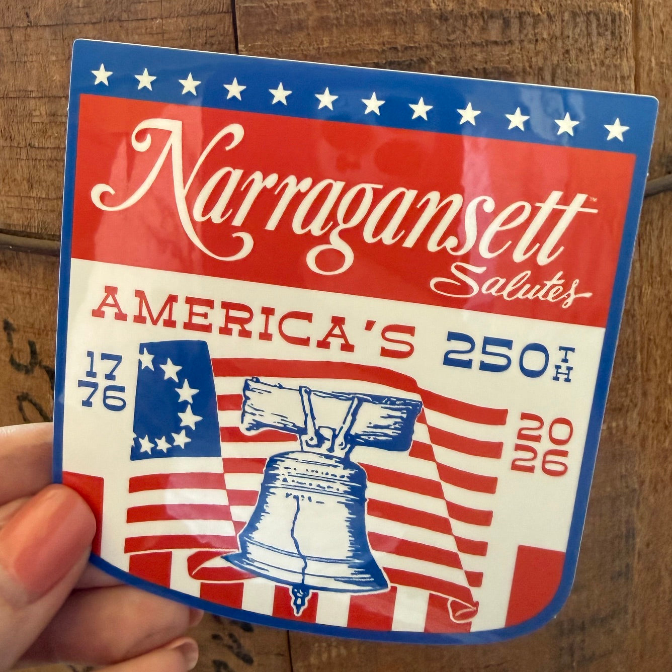 Narragansett Brewing Co America's 250th Collectible Beer Sticker