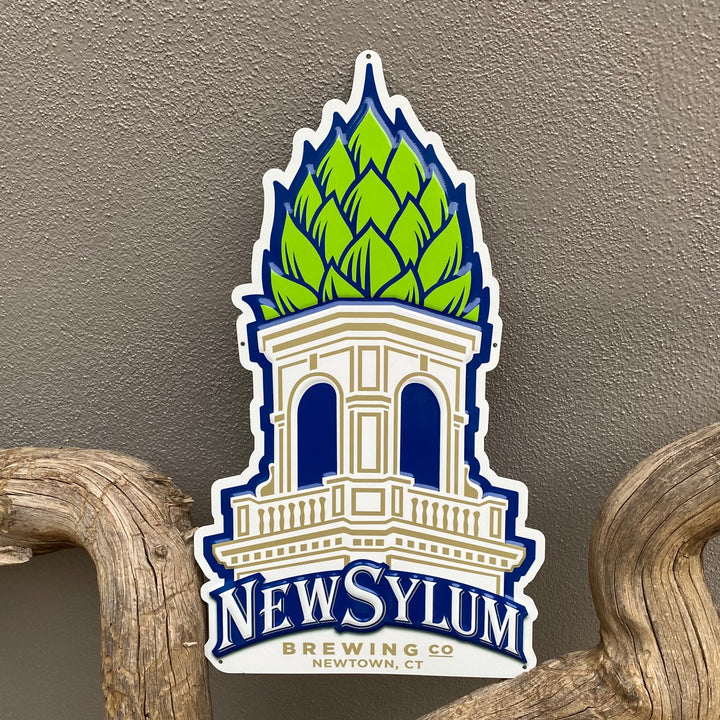 NewSylum Brewing Co Tin Tacker Metal Beer Sign