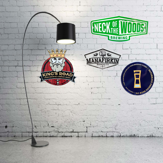 New Jersey Craft Beer Collectible Signs Tin Tackers - Set of 4