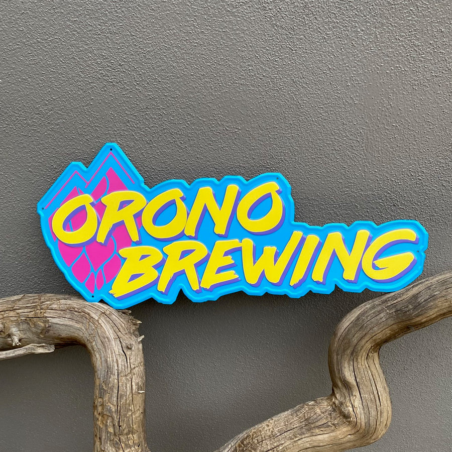 Orono Brewing Co Tin Tacker Metal Beer Sign