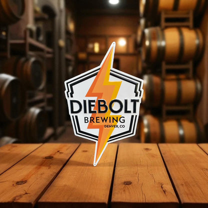 Diebolt Brewing Co Tin Tacker Metal Beer Sign