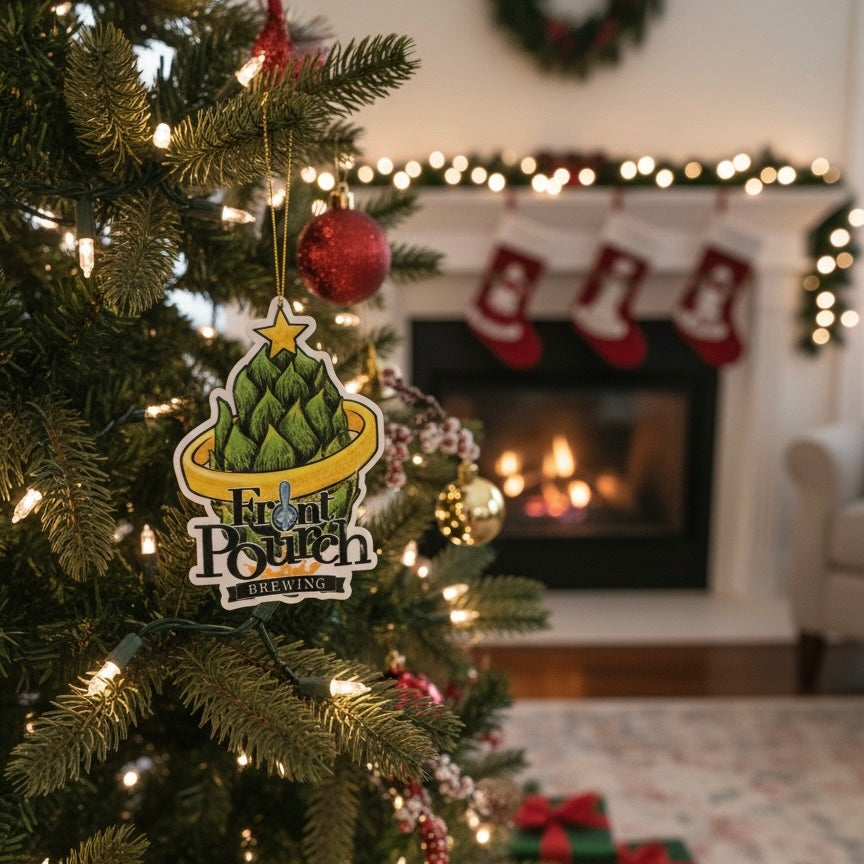 Front Pourch Brewing Co Collectible Holiday Ornament Tacker