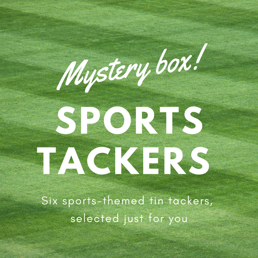 The Starting Six: Sports-Themed Tin Tacker Mystery Box: Set of 3 Collectible Sports Tin Tackers