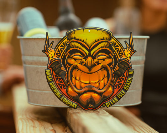Makai Brewing Co Mini Tacker Collectible Beer Sign Tin Tacker
