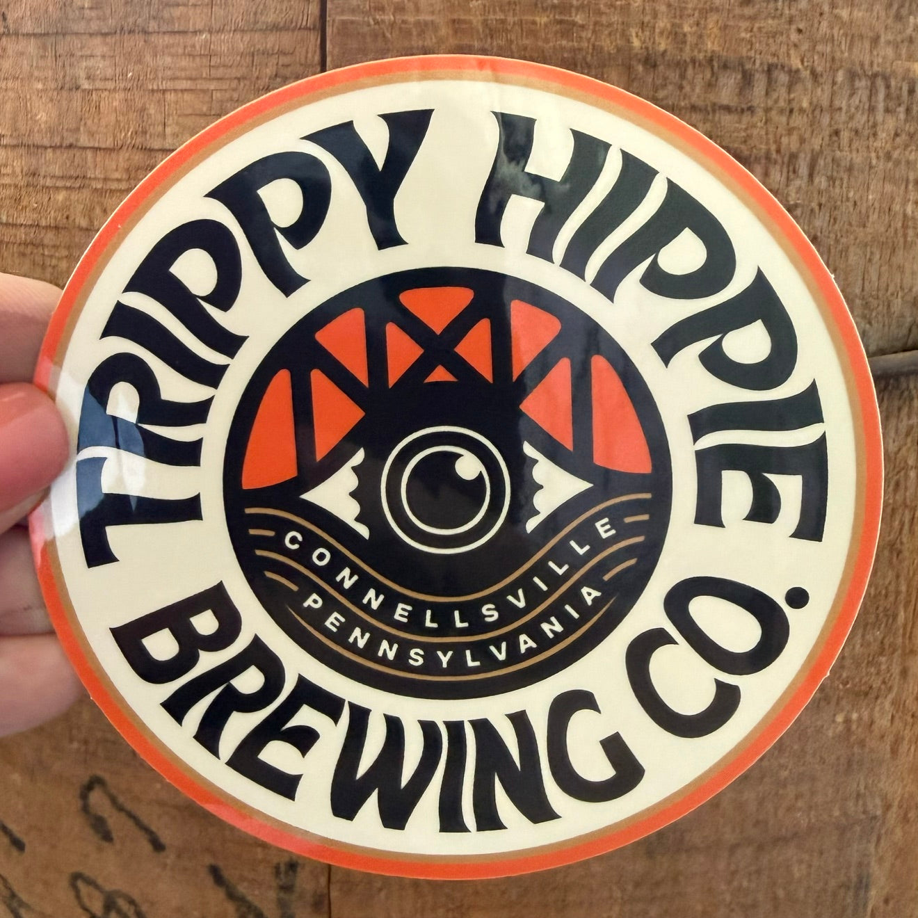Trippy Hippie Brewing Co Collectible Beer Sticker