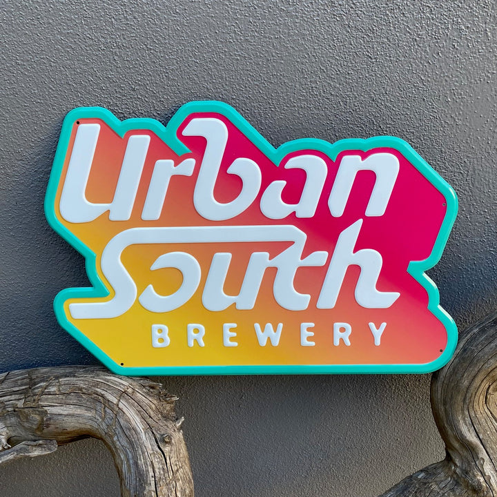 Urban South Brewery Tin Tacker Metal Beer Sign