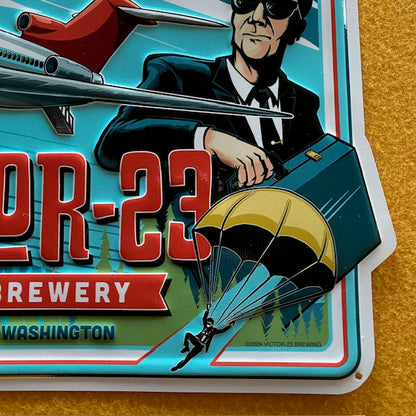Victor-23 Craft Brewery Tin Tacker Metal Beer Sign