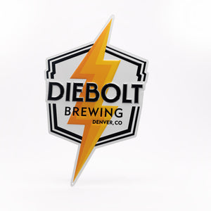 Diebolt Brewing Co Tin Tacker Metal Beer Sign