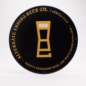 Alternate Ending Beer Co Tin Tacker Metal Beer Sign