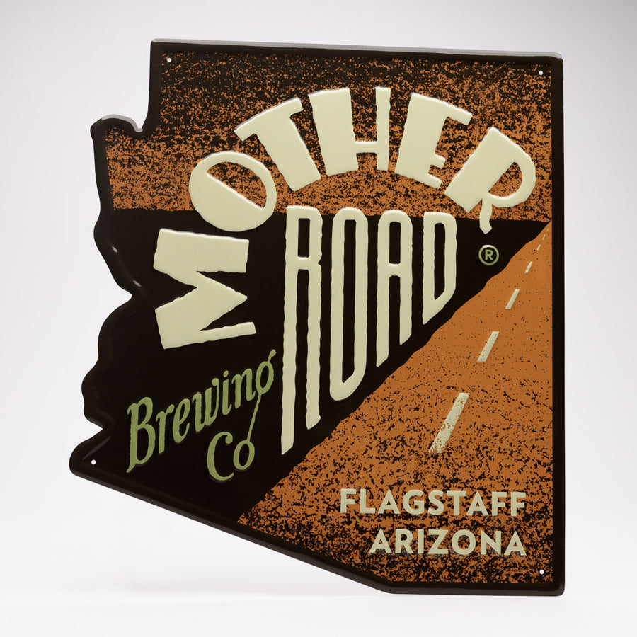 Mother Road Brewing Co Logo Tin Tacker Metal Beer Sign