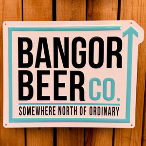 Bangor Beer Co Tin Tacker Metal Beer Sign