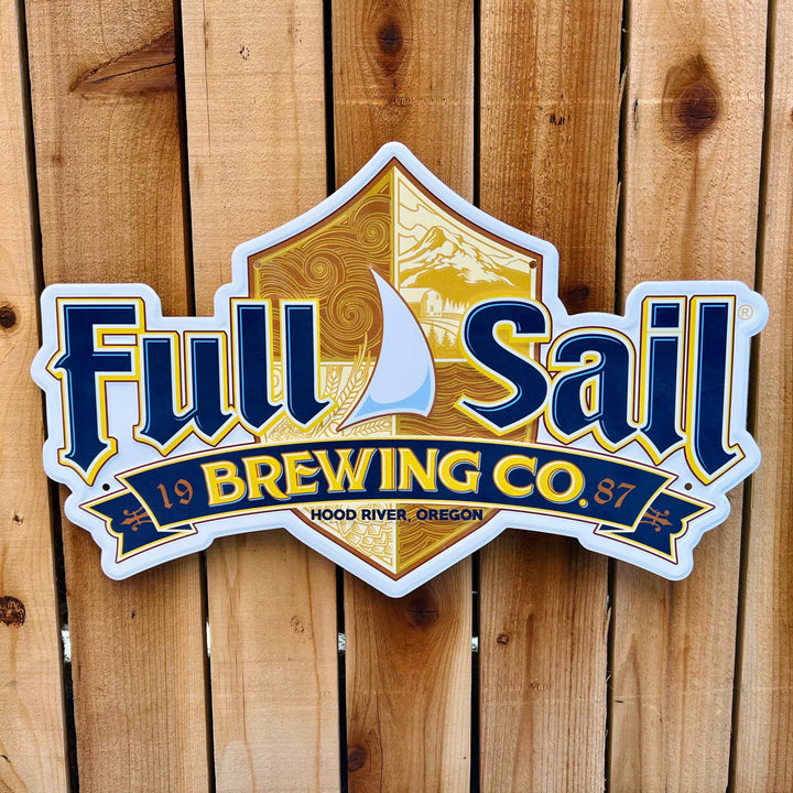 Full Sail Brewing Co Logo Tin Tacker Metal Beer Sign