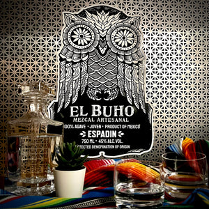 El Buho Mezcal Artesanal Distillery Tin Tacker