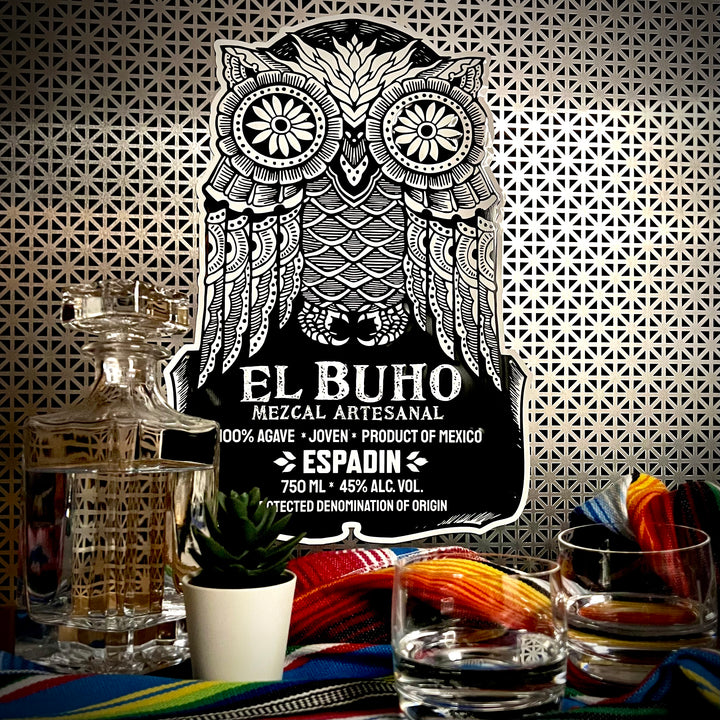 El Buho Mezcal Artesanal Distillery Tin Tacker