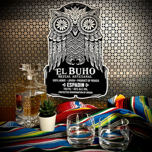 El Buho Mezcal Artesanal Distillery Tin Tacker