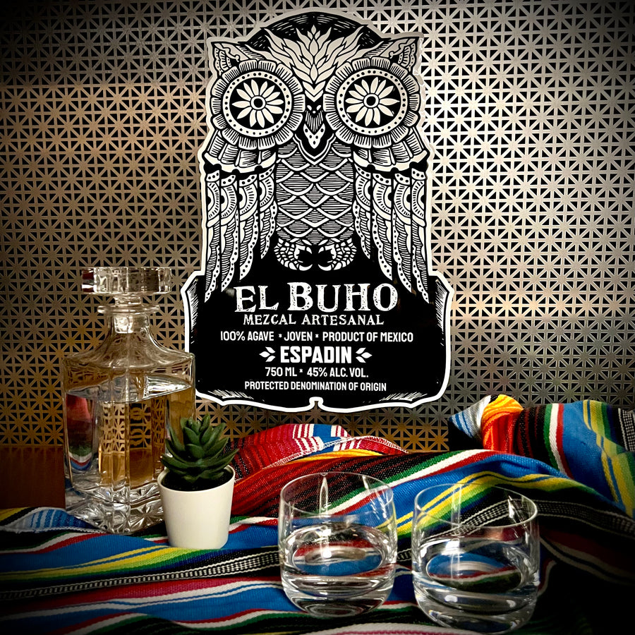 El Buho Mezcal Artesanal Distillery Tin Tacker